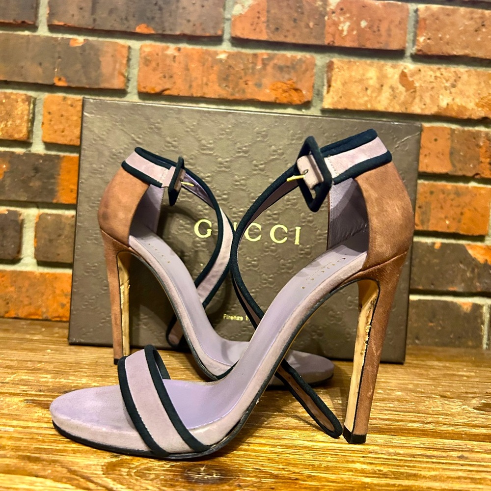 GUCCI down to da Socks😎 🐝 Sexy Ankle Strap Gucci Heels Sz37